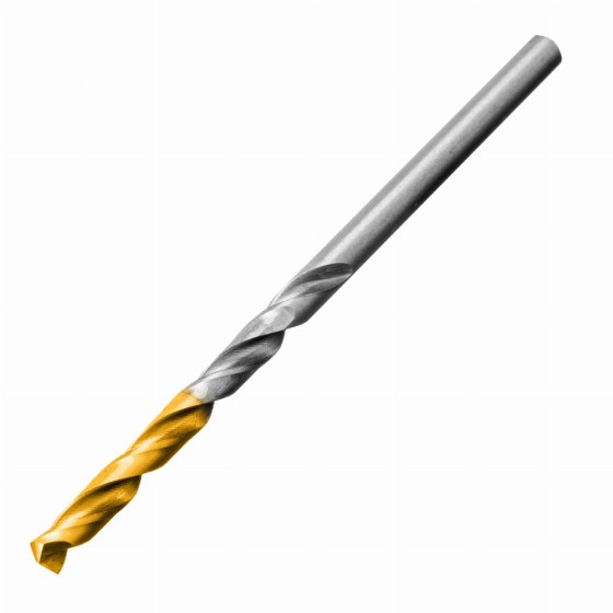 Набор сверл по металлу, 1-10 мм, Р6М5-TiN, Golden Tip, 19 шт Denzel 723003 Набор сверл по металлу, 1-10 мм, Р6М5-TiN, Golden Tip, 19 шт Denzel 723003