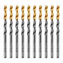 Сверло по металлу, 4,5 мм, HSS-Tin, Golden Tip, 10 шт. Denzel 717211