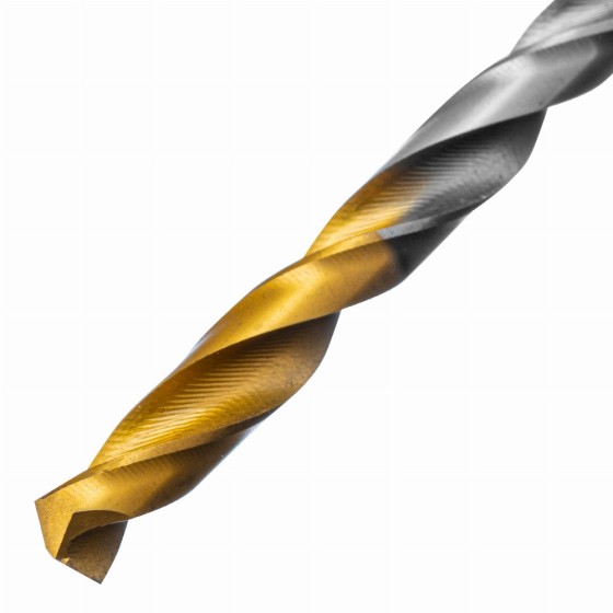 Сверло спиральное по металлу 5,5 x 93 мм, Р6М5, Golden Tip  Denzel 718234