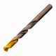 Набор сверл по металлу, 1-10 мм, Р6М5К8-TiN, Golden Tip, 19 шт Denzel 723008