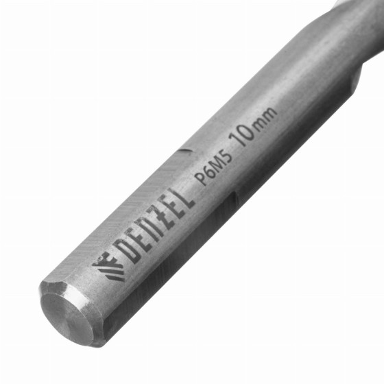 Набор сверл по металлу, 1-10 мм, Р6М5-TiN, Golden Tip, 10 шт Denzel 723001