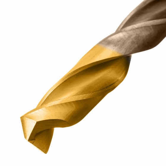 Набор сверл по металлу, 1-10 мм, Р6М5К8-TiN, Golden Tip, 10 шт Denzel 723005 Набор сверл по металлу, 1-10 мм, Р6М5К8-TiN, Golden Tip, 10 шт Denzel 723005