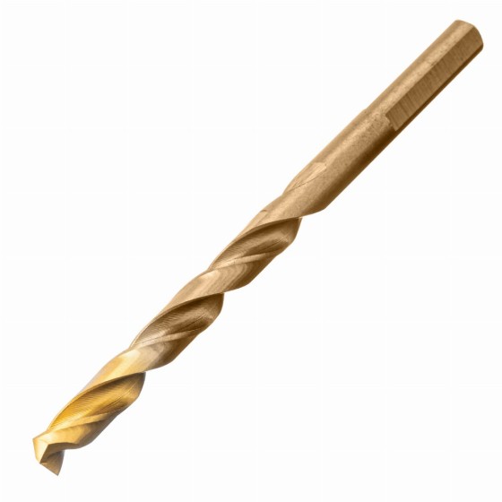 Набор сверл по металлу, 1,5-6,5мм, Р6М5К8-TiN, Golden Tip, 13 шт Denzel 723006 Набор сверл по металлу, 1,5-6,5мм, Р6М5К8-TiN, Golden Tip, 13 шт Denzel 723006