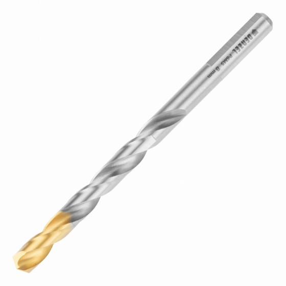 Набор сверл по металлу, 2-8мм, Р6М5-TiN, Golden Tip, 6 шт Denzel 723000