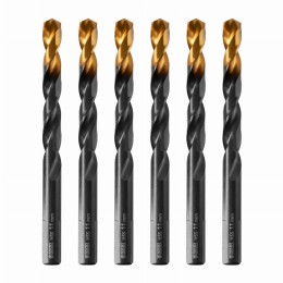 Сверло по металлу, 11 мм, HSS-Tin, Golden Tip, 6 шт. Denzel 717223