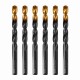 Сверло по металлу, 11 мм, HSS-Tin, Golden Tip, 6 шт. Denzel 717223