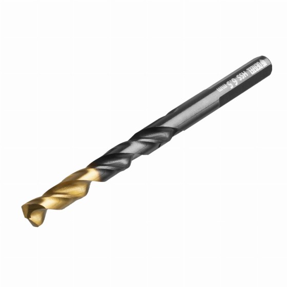 Сверло по металлу, 6,5 мм, HSS-Tin, Golden Tip, 10 шт. Denzel 717216