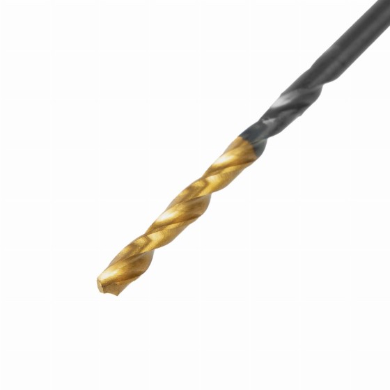 Сверло по металлу, 2 мм, HSS-Tin, Golden Tip, 10 шт. Denzel 717203 Сверло по металлу, 2 мм, HSS-Tin, Golden Tip, 10 шт. Denzel 717203