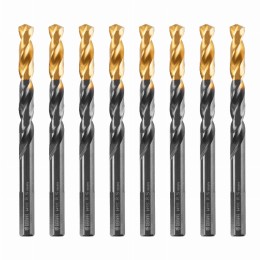 Сверло по металлу, 8,5 мм, HSS-Tin, Golden Tip, 8 шт. Denzel 717220