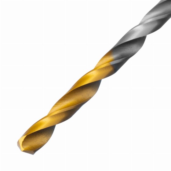 Сверло спиральное по металлу 3,5 х 112 мм, Р6М5, Golden Tip, удлиненное, 2шт. Denzel 718248 Сверло спиральное по металлу 3,5 х 112 мм, Р6М5, Golden Tip, удлиненное, 2шт. Denzel 718248