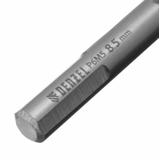 Сверло спиральное по металлу 8,5 x 117 мм, Р6М5, Golden Tip Denzel 718240 Сверло спиральное по металлу 8,5 x 117 мм, Р6М5, Golden Tip Denzel 718240