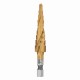 Сверло ступенчатое 4-5-6-7-8-9-10-11-12 мм, HSS, спиральный профиль, шестигранный хвостовик Matrix 72353 Сверло ступенчатое 4-5-6-7-8-9-10-11-12 мм, HSS, спиральный профиль, шестигранный хвостовик Matrix 72353