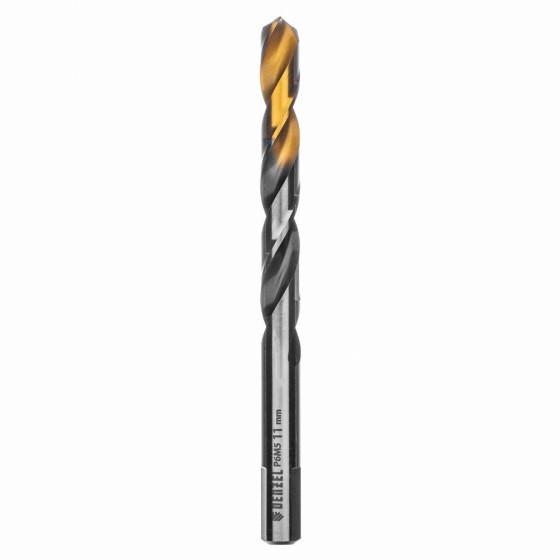 Сверло спиральное по металлу 11 x 142мм, Р6М5, Golden Tip, многогранная заточка Denzel 718286 Сверло спиральное по металлу 11 x 142мм, Р6М5, Golden Tip, многогранная заточка Denzel 718286