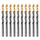 Сверло по металлу, 6,5 мм, HSS-Tin, Golden Tip, 10 шт. Denzel 717216