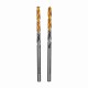 Сверло спиральное по металлу 3,5 x 70мм, Р6М5, Golden Tip, многогранная заточка, 2шт. Denzel 718270