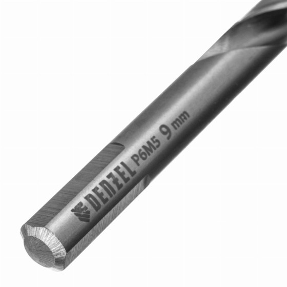 Сверло спиральное по металлу 9 x 125 мм, Р6М5, Golden Tip  Denzel 718241
