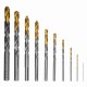 Набор сверл по металлу, 1-10 мм, Р6М5-TiN, Golden Tip, 10 шт Denzel 723001