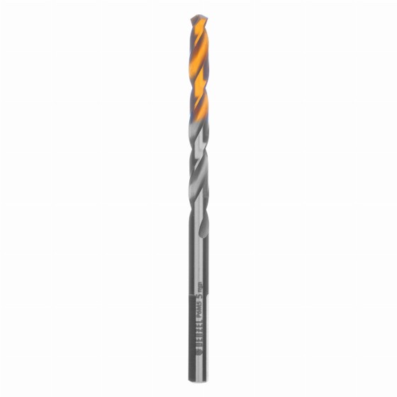 Сверло спиральное по металлу 5 x 86 мм, Р6М5, Golden Tip Denzel 718233 Сверло спиральное по металлу 5 x 86 мм, Р6М5, Golden Tip Denzel 718233