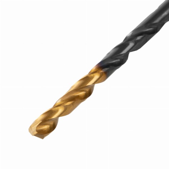 Сверло по металлу, 3,8 мм, HSS-Tin, Golden Tip, 10 шт. Denzel 717208 Сверло по металлу, 3,8 мм, HSS-Tin, Golden Tip, 10 шт. Denzel 717208