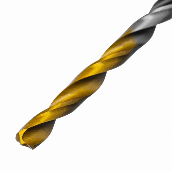 Сверло спиральное по металлу 3,2 x 65мм, Р6М5, Golden Tip, многогранная заточка, 2шт. Denzel 718269 Сверло спиральное по металлу 3,2 x 65мм, Р6М5, Golden Tip, многогранная заточка, 2шт. Denzel 718269
