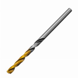 Сверло спиральное по металлу 3,2 x 65мм, Р6М5, Golden Tip, многогранная заточка, 2шт. Denzel 718269 Сверло спиральное по металлу 3,2 x 65мм, Р6М5, Golden Tip, многогранная заточка, 2шт. Denzel 718269