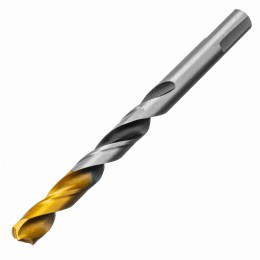 Сверло спиральное по металлу 10 x 133мм, Р6М5, Golden Tip, многогранная заточка Denzel 718285