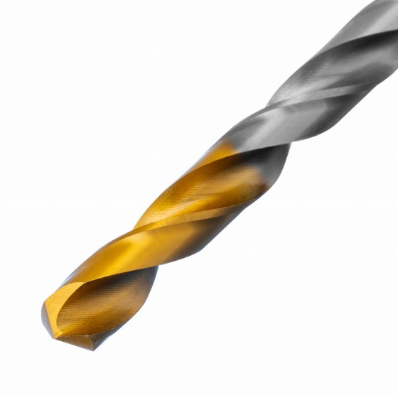 Сверло спиральное по металлу 7,0 x 109 мм, Р6М5, Golden Tip Denzel 718237 Сверло спиральное по металлу 7,0 x 109 мм, Р6М5, Golden Tip Denzel 718237