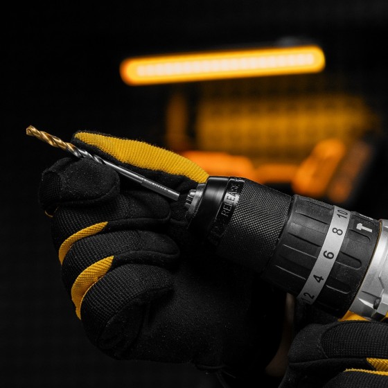 Сверло спиральное по металлу 5 x 86 мм, Р6М5, Golden Tip Denzel 718233 Сверло спиральное по металлу 5 x 86 мм, Р6М5, Golden Tip Denzel 718233