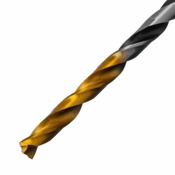 Сверло спиральное по металлу 3,5 x 70мм, Р6М5, Golden Tip, многогранная заточка, 2шт. Denzel 718270