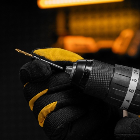 Сверло спиральное по металлу 3 x 61мм, Р6М5, Golden Tip, многогранная заточка, 2шт. Denzel 718268 Сверло спиральное по металлу 3 x 61мм, Р6М5, Golden Tip, многогранная заточка, 2шт. Denzel 718268