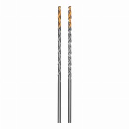 Сверло спиральное по металлу 3,5 х 112 мм, Р6М5, Golden Tip, удлиненное, 2шт. Denzel 718248
