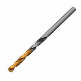 Сверло спиральное по металлу 4 x 75мм, Р6М5, Golden Tip, многогранная заточка Denzel 718272