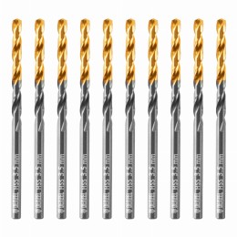 Сверло по металлу, 3,5 мм, HSS-Tin, Golden Tip, 10 шт. Denzel 717207