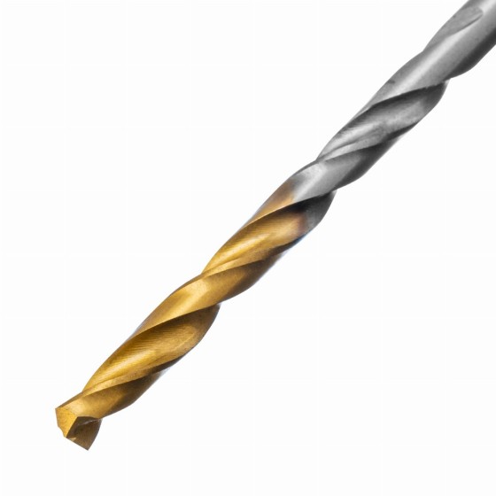 Сверло спиральное по металлу 3,2 x 65 мм, Р6М5, Golden Tip , 2шт. Denzel 718226 Сверло спиральное по металлу 3,2 x 65 мм, Р6М5, Golden Tip , 2шт. Denzel 718226