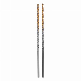 Сверло спиральное по металлу 2,5 х 95 мм Р6М5, Golden Tip, удлиненное, 2шт. Denzel 718246