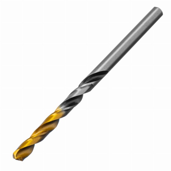 Сверло спиральное по металлу 4,5 x 80мм, Р6М5, Golden Tip, многогранная заточка Denzel 718274 Сверло спиральное по металлу 4,5 x 80мм, Р6М5, Golden Tip, многогранная заточка Denzel 718274