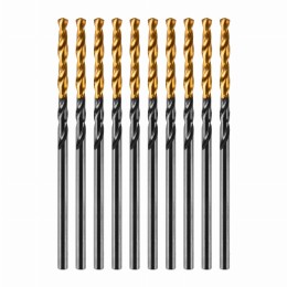Сверло по металлу, 2 мм, HSS-Tin, Golden Tip, 10 шт. Denzel 717203