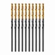 Сверло по металлу, 2 мм, HSS-Tin, Golden Tip, 10 шт. Denzel 717203 Сверло по металлу, 2 мм, HSS-Tin, Golden Tip, 10 шт. Denzel 717203