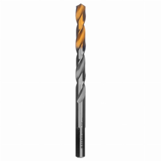 Сверло спиральное по металлу 7,5 x 109 мм, Р6М5, Golden Tip Denzel 718238 Сверло спиральное по металлу 7,5 x 109 мм, Р6М5, Golden Tip Denzel 718238