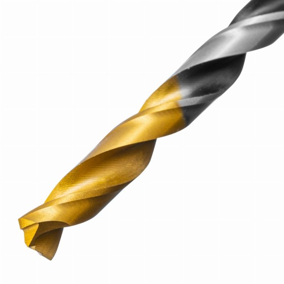 Сверло спиральное по металлу 6 x 93мм, Р6М5, Golden Tip, многогранная заточка Denzel 718278