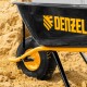 Тачка строительная, усиленная, объем 130 л, 230 кг, колесо 15х6.00-6 Denzel 689965