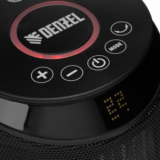 Тепловентилятор керамический DTFC-2000X, 2 кВт, wi-fi, пульт, динамик, вращение, 3 реж. Denzel 96426 Тепловентилятор керамический DTFC-2000X, 2 кВт, wi-fi, пульт, динамик, вращение, 3 реж. Denzel 96426