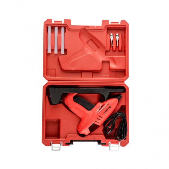 Клеевой пистолет 11 мм, подставка, кейс, 20 (160) Вт, 16 г/мин, регулятор 150-200° Matrix 93015 Клеевой пистолет 11 мм, подставка, кейс, 20 (160) Вт, 16 г/мин, регулятор 150-200° Matrix 93015