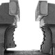Тиски слесарные BVH-125, 125 мм, поворотные, стальная направляющая, с наковальней //Denzel 18684