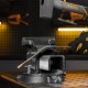 Тиски слесарные BVH-125, 125 мм, поворотные, стальная направляющая, с наковальней //Denzel 18684