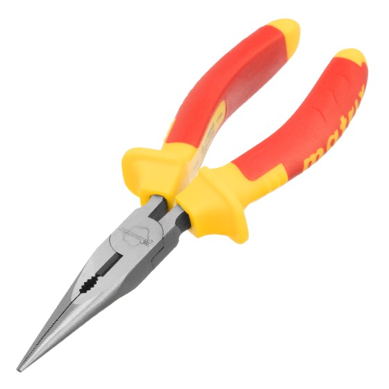 Длинногубцы прямые Insulated, 160 мм, двухкомпонентные рукоятки Matrix Professional 17101 Длинногубцы прямые Insulated, 160 мм, двухкомпонентные рукоятки Matrix Professional 17101