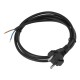 Шнур сетевой Energy Series, ПВС, 1,5 м, 2 x 1 мм, с неразборной вилкой, черный, Denzel 37661 Шнур сетевой Energy Series, ПВС, 1,5 м, 2 x 1 мм, с неразборной вилкой, черный, Denzel 37661