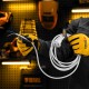 Шнур сетевой Energy Series, ПВС, 3 м, 2 x 1 мм, с неразборной вилкой, белый, Denzel 37664 Шнур сетевой Energy Series, ПВС, 3 м, 2 x 1 мм, с неразборной вилкой, белый, Denzel 37664