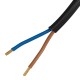 Шнур сетевой Energy Series, ПВС, 3 м, 2 x 1,5 мм, с неразборной вилкой, черный, Denzel 37673