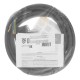 Шнур сетевой Energy Series, ПВС, 3 м, 3 x 1,5 мм, с неразборной вилкой, черный, Denzel 37675
